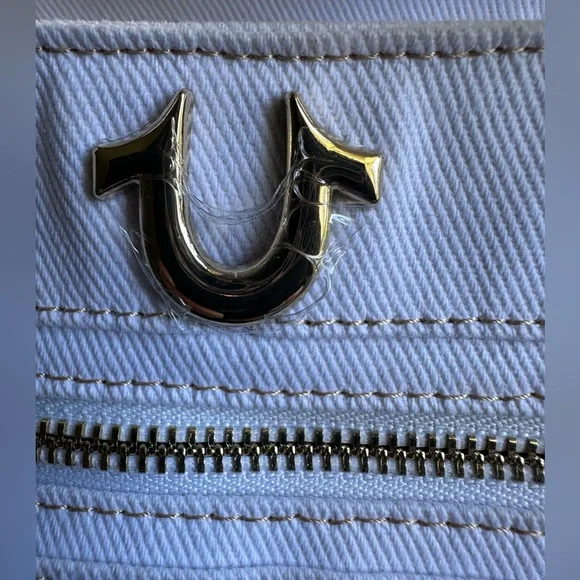 True Religion Multi-Pocket Denim Tote NWOT - Picture 13 of 16